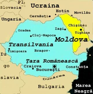 Harta Rom�niei �i a Republicii Moldova