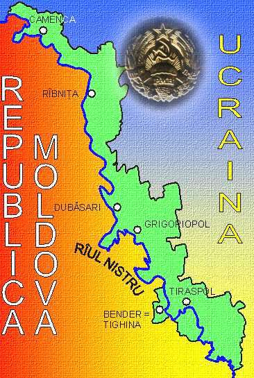 Harta auto-proclamatei Republici Transnistrene