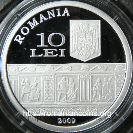 10 lei silver 2009 - 1900 Years since the Inauguration of Tropaeum Trajani from Adamclisi