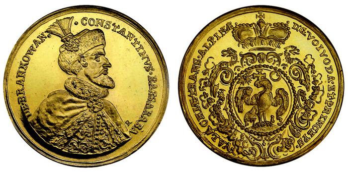 moned-medalie de la Constantin Brncoveanu - replic