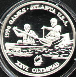 100 lei 1996 Atlanta - canoe / kayak - canoe double men - reverse