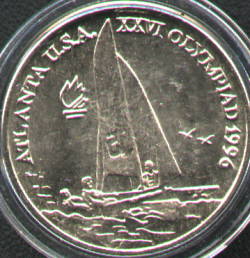 10 lei 1996 Atlanta - yachting - keelboat men (yngling) - reverse