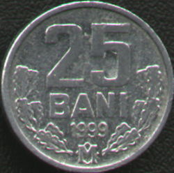 25 bani 1999 - Moldova
