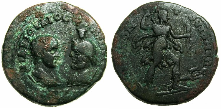 Philippus II with Serapis / Artemis - 4.5 assaria