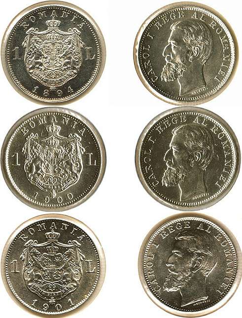 1 leu 1894, 1900, 1901