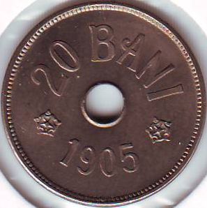 20 bani 1905 - Brussels
