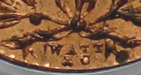 1 ban 1867 Watt & C - Watt & Co. mint