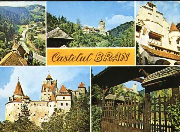 Carte poştală cu Castelul Bran