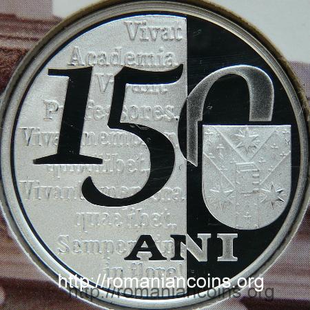 medalia setului de monetărie 2010 - 150 de ani de la înfiinţarea Universităţii Alexandru Ioan Cuza din Iaşi