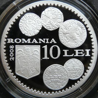 10 lei 2008 - 100 years from the birth of Romanian economist Costin Kiriţescu