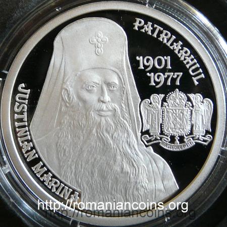 10 lei 2010 - Justinian Marina, the third patriarch of Romania - reverse