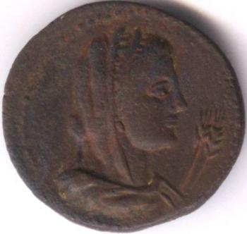 zeia Demetra / Dioscurii - moned btut la Callatis