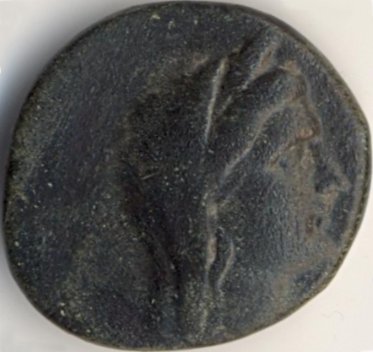 Demetra / acvil pe delfin - moned btut la Histria - avers