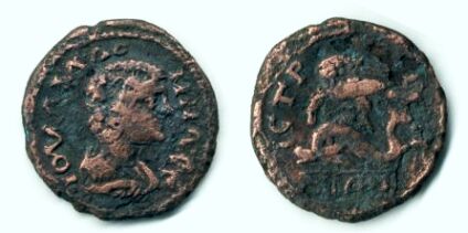 moned btut la Histria - Iulia Domna