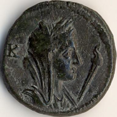 3 assaria Callatis -  Demetra / nav cu pnze - emisiune pseudo-autonom - avers