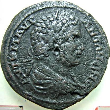 moned de 4 ai (assaria) emis de oraul Tomis sub mpratul Caracalla / Hades - Serapis - avers
