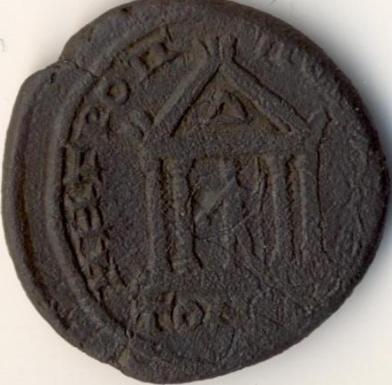 Caracalla / templu - 4 ai (assaria) - moned btut la Tomis - revers