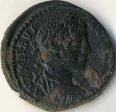 Elagabal / Apolo - 4 ai (assaria) - moned btut la Tomis - avers