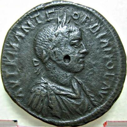 4 ai (assaria) - moned btut la Tomis n timpul mpratului Gordian al III-lea / Ares - avers