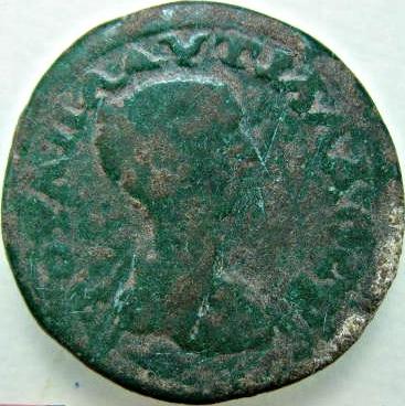 Plautilla / Poseidon - 3 ai (assaria) - moned btut la Tomis - avers