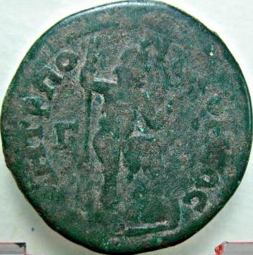 Plautilla / Poseidon - 3 ai (assaria) - moned btut la Tomis - revers