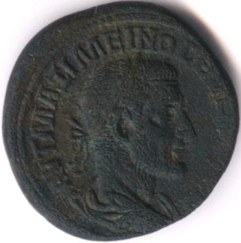 4 ai (assaria) - moned btut la Tomis n timpul mpratului Maximinus Thrax - avers